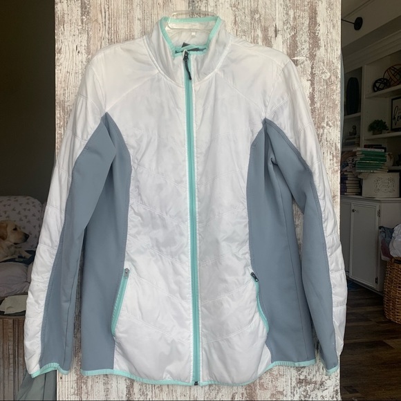 Champion Jackets & Blazers - Champion Gear XL White and Gray Venturewear Activewear Jacket.